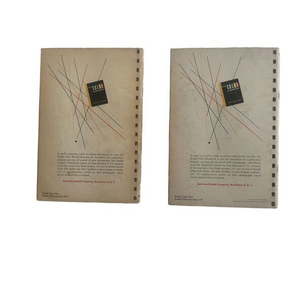 Kodak Color Films No. E-77 2nd ed. 1957 & 3rd ed. Lot of 2 - Picture 2 of 2
